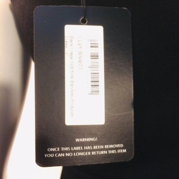 Pretty Little Thing Black Bandeau Dress - NWT - Picture 8 of 8